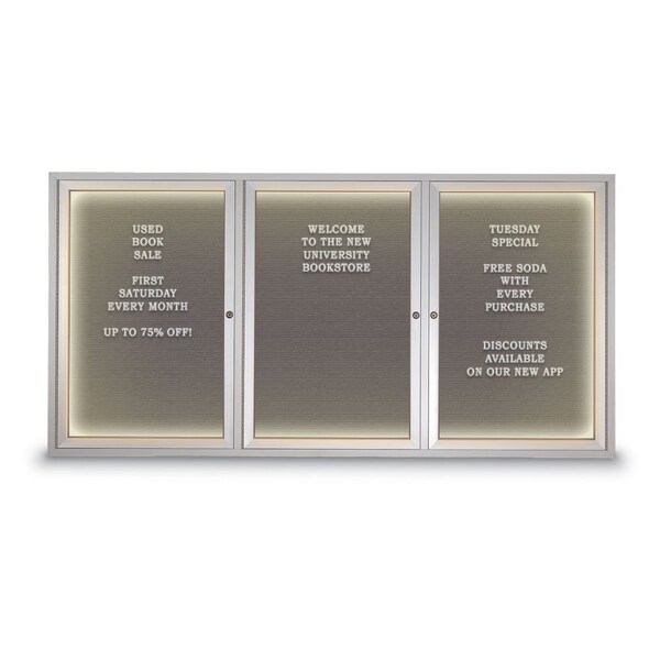 Indoor Enclosed Combo Board, 42"x32", Black Frame/Green & Burgundy